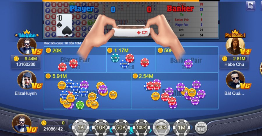 Luật chơi Baccarat đối với quy trình chia bài của Player và Banker